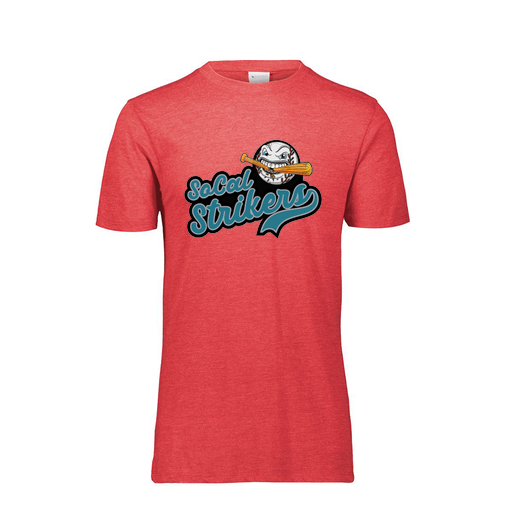 [FTSCUBRD-YS-LOGO1] Decker Youth Tri-Blend T-Shirt - Short Sleeve (Youth S, Red, Logo 1)