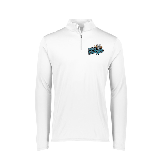 [FTLQFLWH-FAXS-LOGO1] Decker Women's Flex-Lite 1/4 Zip Shirt (Female Adult XS, White, Logo 1)