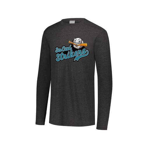 [FTLCUBBK-AXS-LOGO1] Decker Men's Tri-Blend T-Shirt - Long Sleeve (Adult XS, Black, Logo 1)